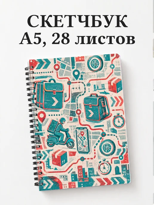 Скетчбук курьера