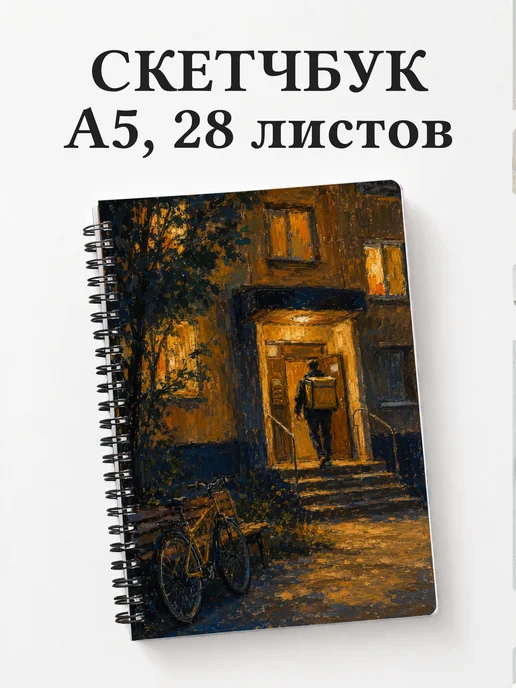 Скетчбук курьера