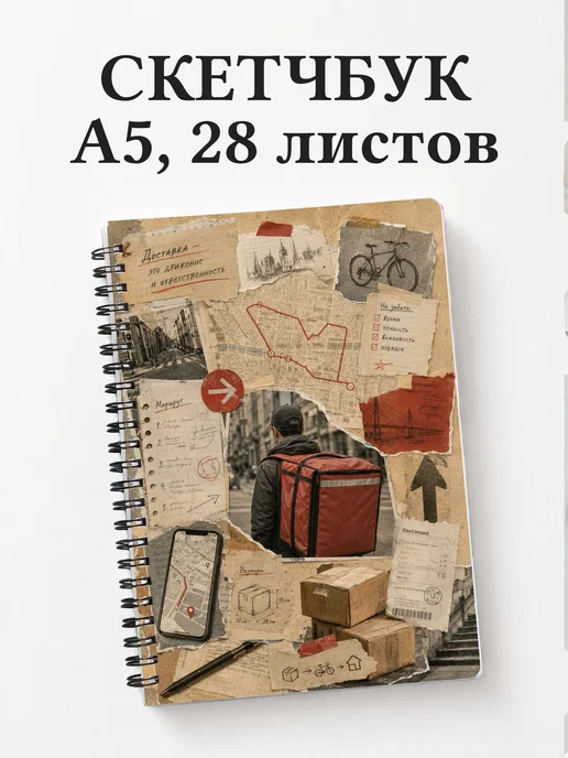 Скетчбук курьера