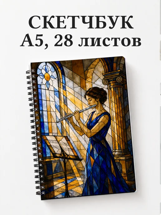 Скетчбук флейтиста