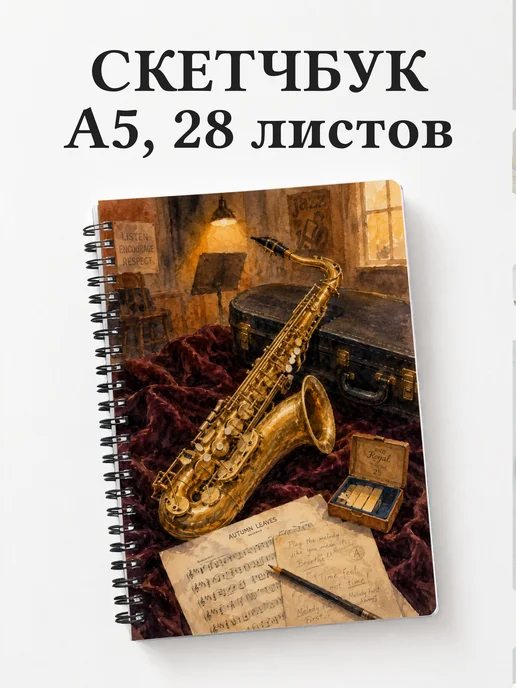 Скетчбук саксофониста