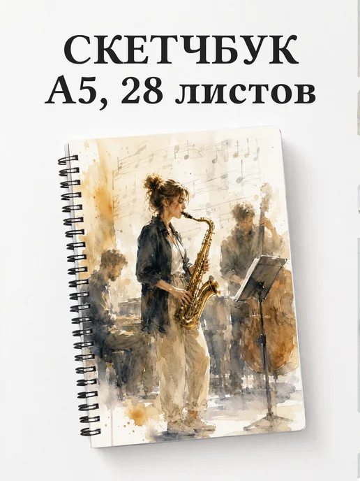 Скетчбук саксофониста