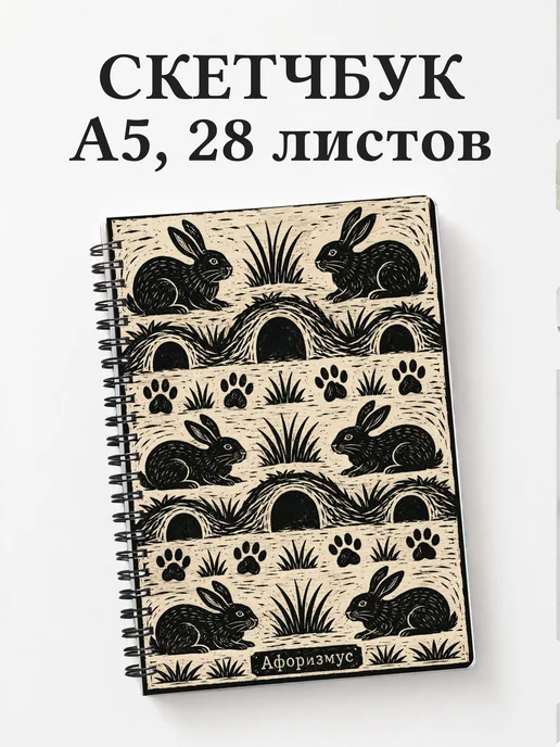 Скетчбук Кролики