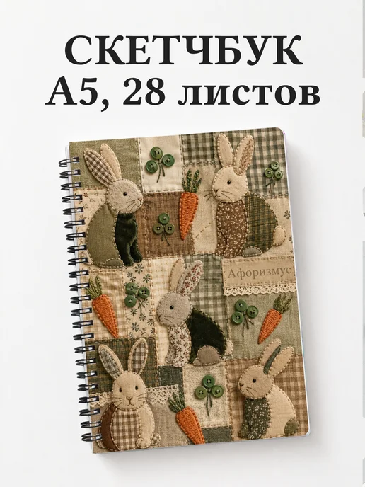 Скетчбук Кролики