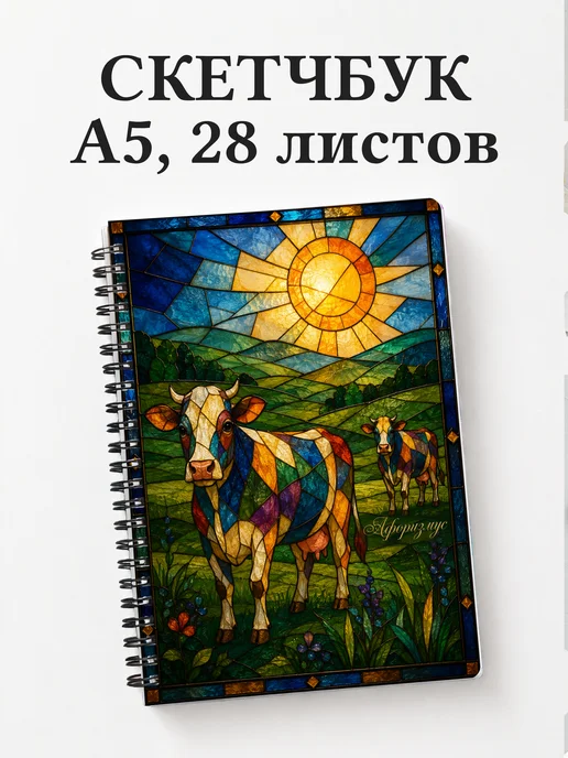 Скетчбук Коровы