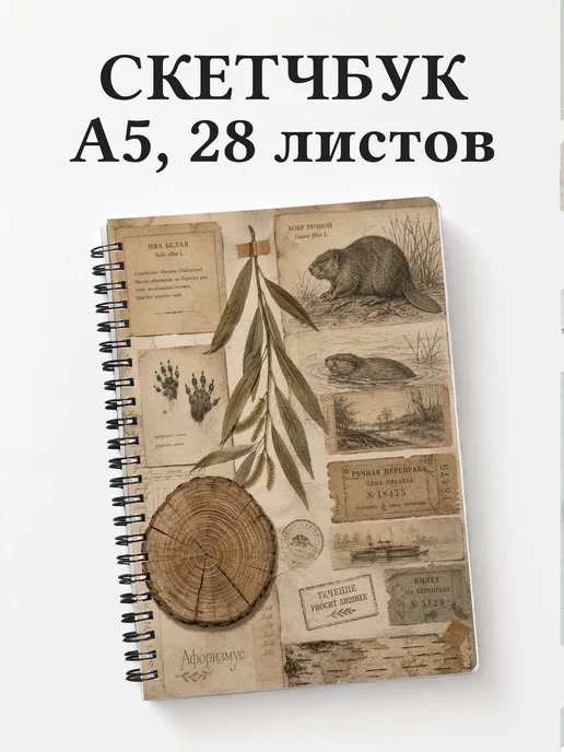 Скетчбук Бобры