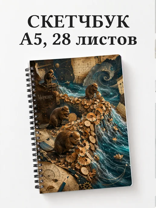 Скетчбук Бобры