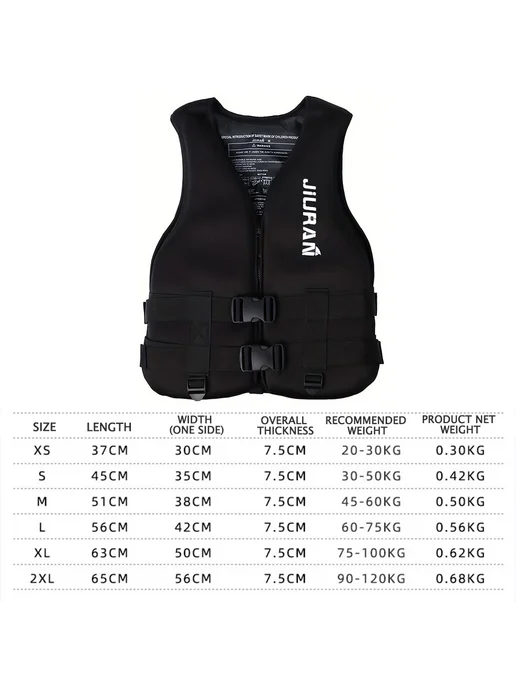 Жилет для плавания регулируемый Neoprene, мягкий и безопасны, вариант, фото 7