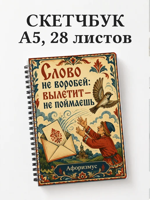 Скетчбук Русские пословицы