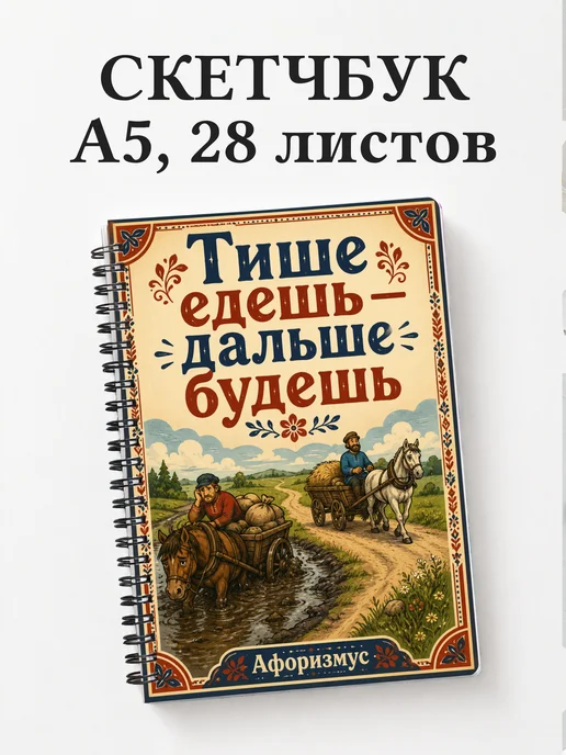 Скетчбук Русские пословицы
