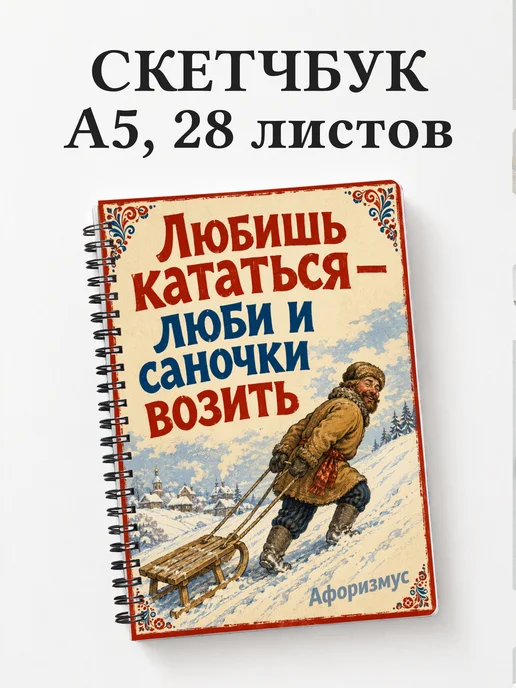 Скетчбук Русские пословицы