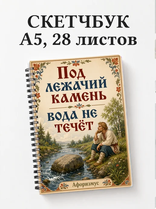 Скетчбук Русские пословицы