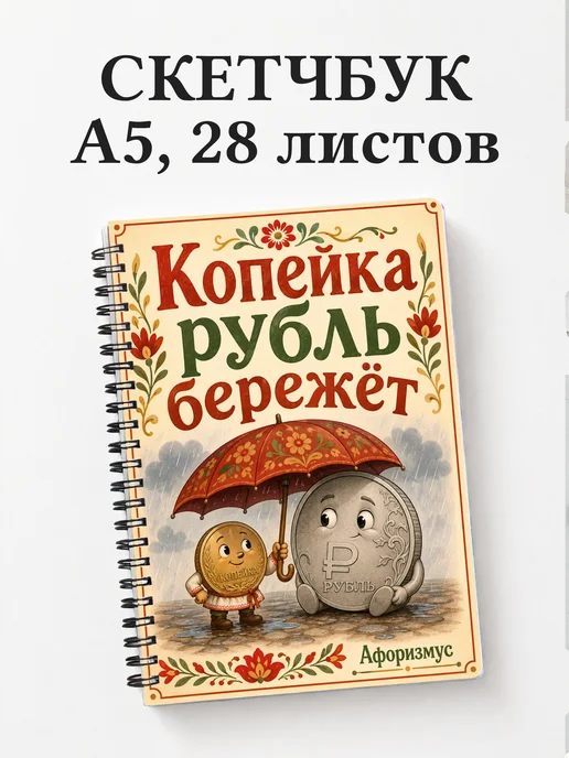 Скетчбук Русские пословицы