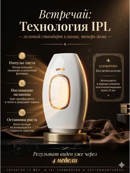 OPENWATCH Фотоэпилятор лазерный для удаления волос, белый, фото 3
