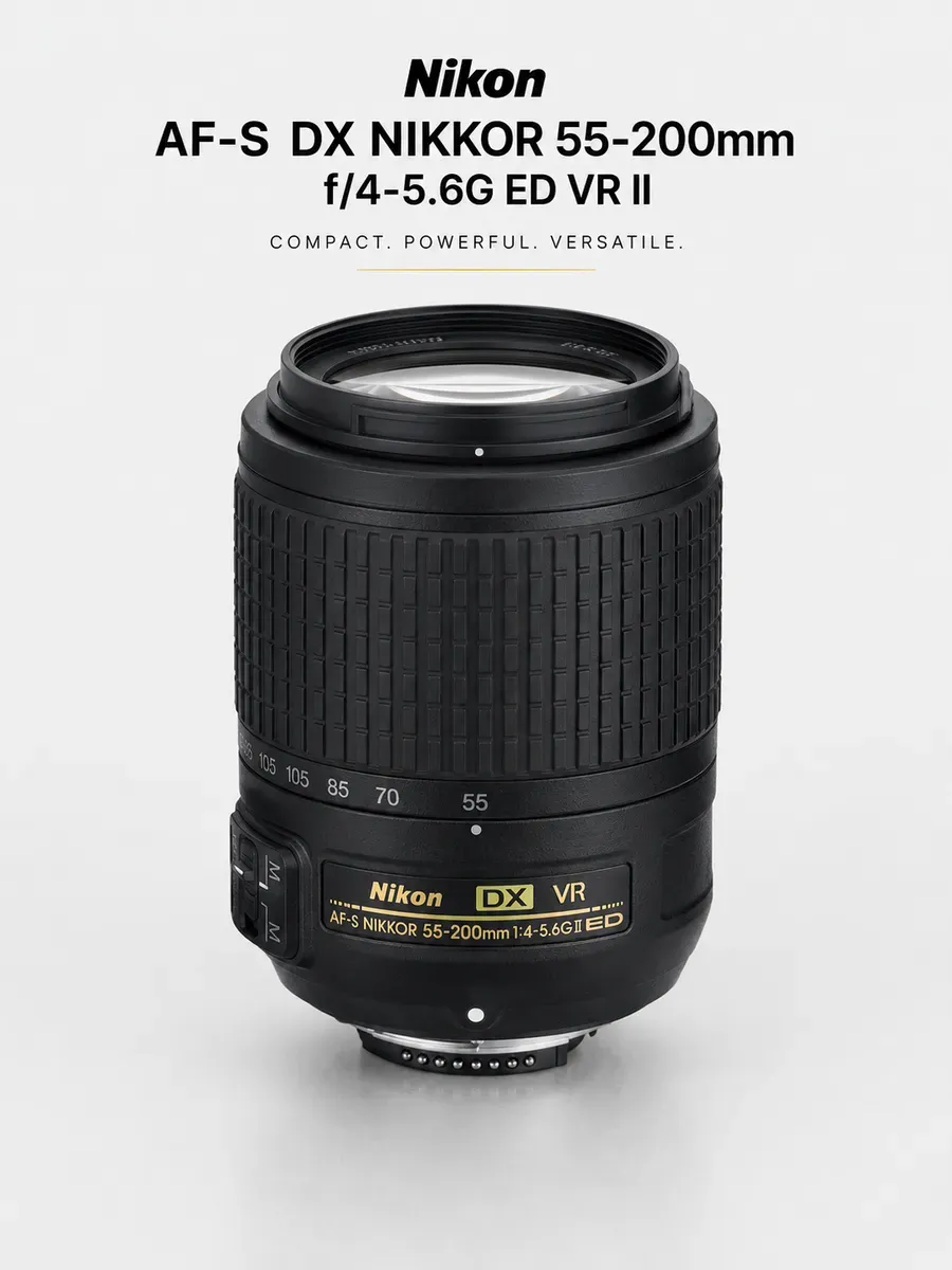 nikon Объектив 55-200mm f 4-5.6 G IF-ED VR DX