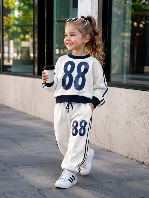 CHEEKIDS Спортивный костюм детский осень, серый, фото 2