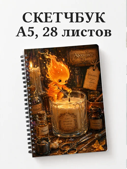 Скетчбук Свечеварение