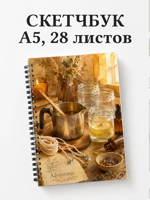 Скетчбук Свечеварение