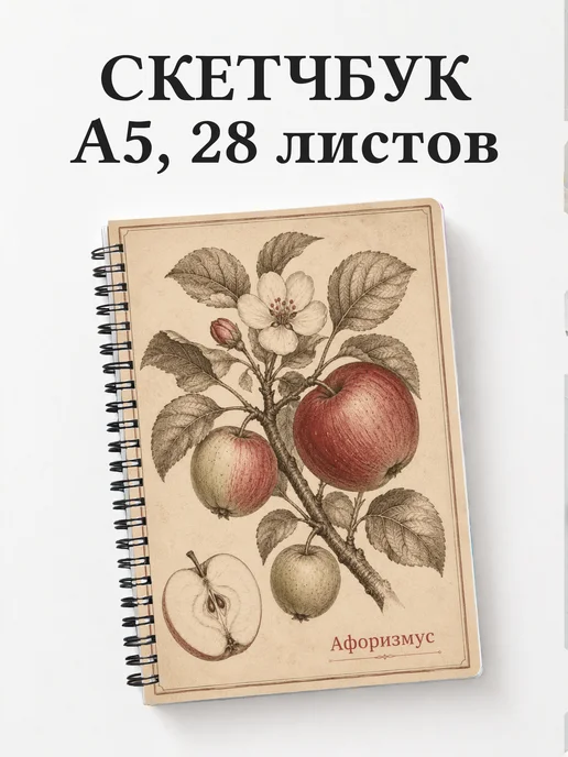 Скетчбук Яблоко