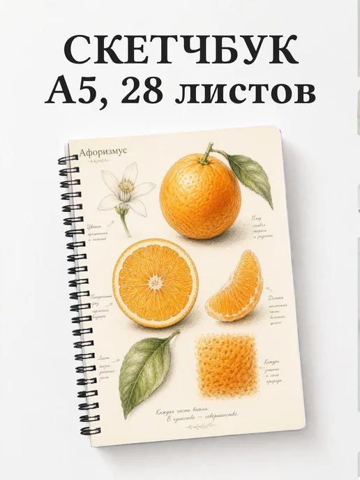 Скетчбук Апельсин