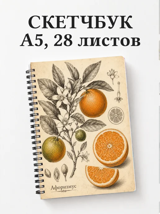 Скетчбук Апельсин