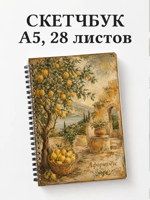 Скетчбук Лимон