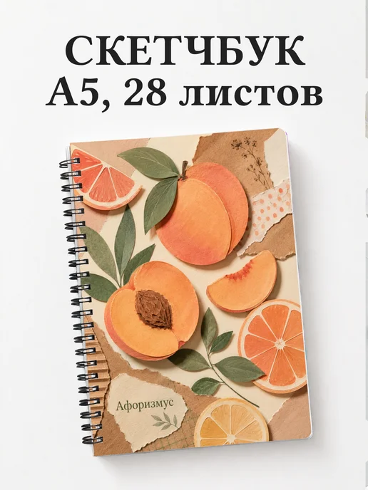 Скетчбук Персик