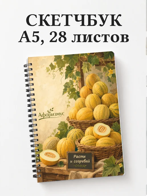 Скетчбук Дыня