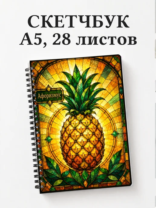 Скетчбук Ананас