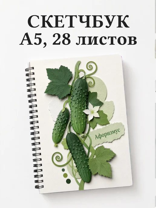 Скетчбук Огурец
