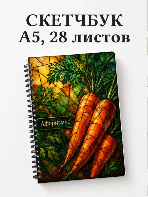 Скетчбук Морковь