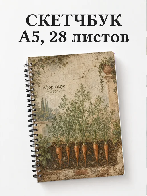 Скетчбук Морковь
