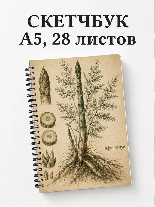 Скетчбук Спаржа