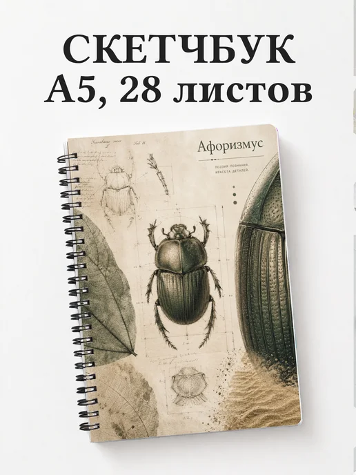Скетчбук Скарабей