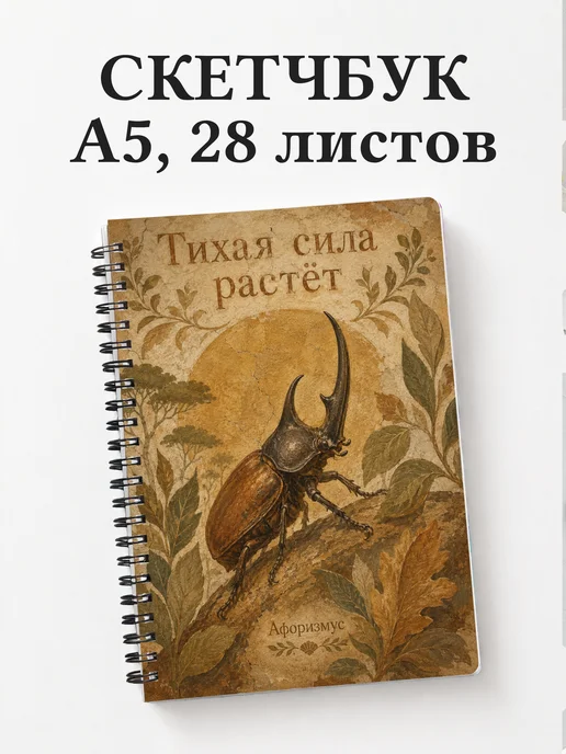 Скетчбук Жук-носорог
