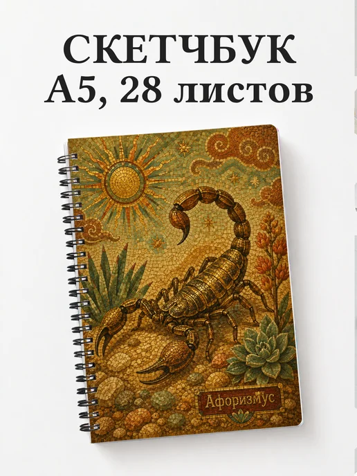 Скетчбук Скорпион