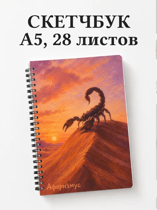 Скетчбук Скорпион