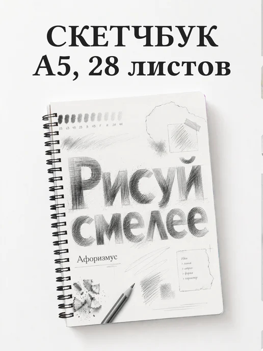 Скетчбук Карандашный рисунок
