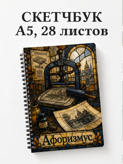 Скетчбук Литография