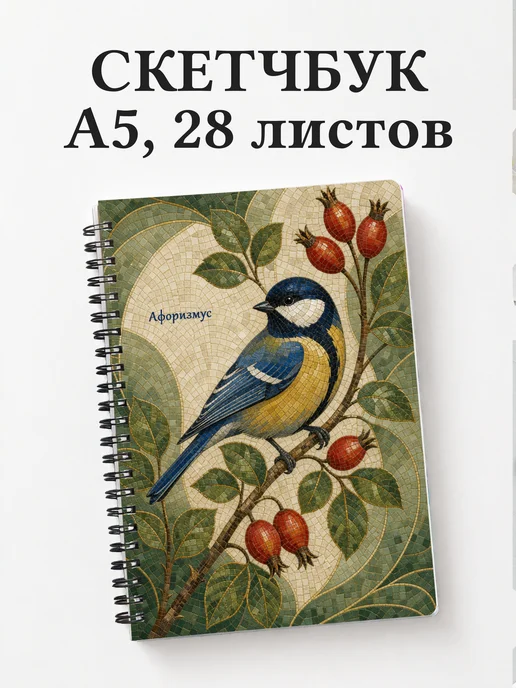 Скетчбук Синица