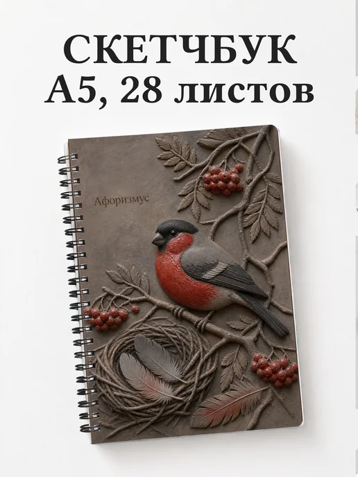 Скетчбук Снегирь