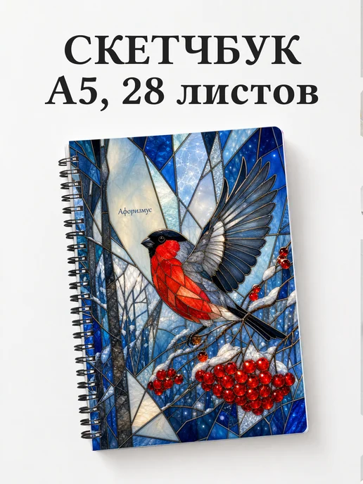 Скетчбук Снегирь