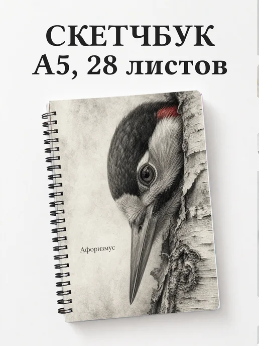 Скетчбук Дятел