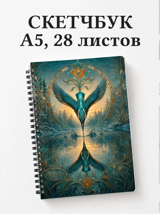 Скетчбук Зимородок