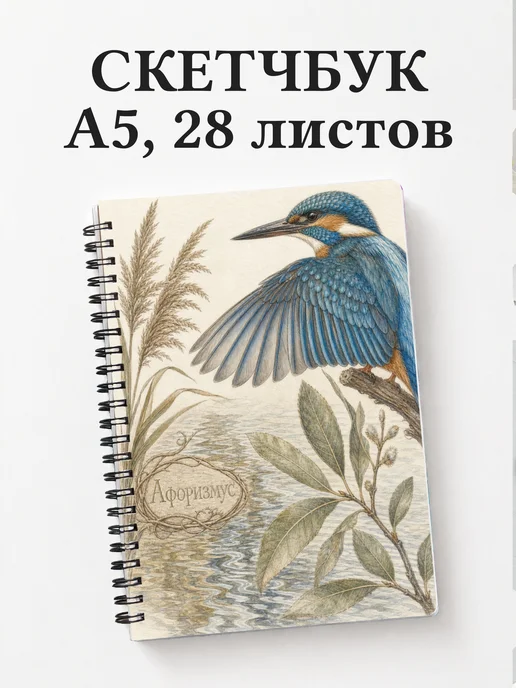 Скетчбук Зимородок
