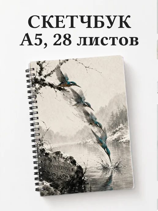 Скетчбук Зимородок