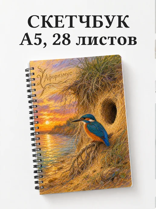 Скетчбук Зимородок