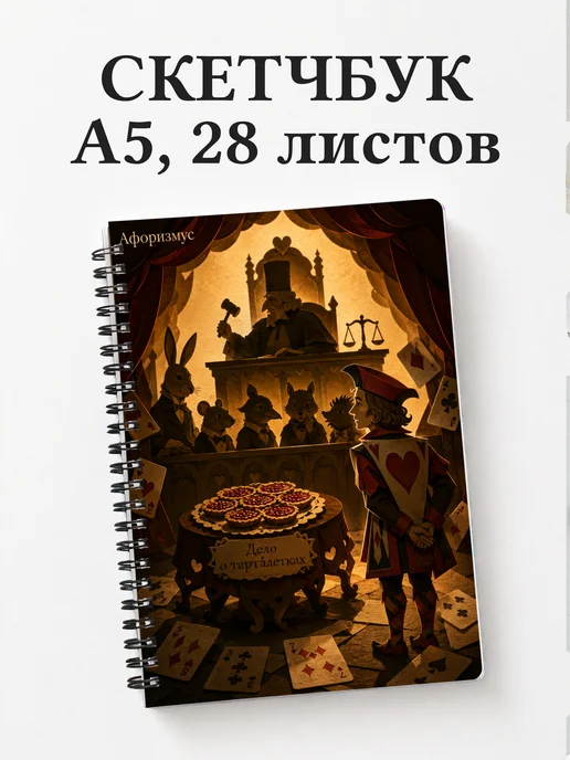 Скетчбук Алиса в Стране чудес