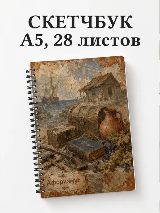 Скетчбук Робинзон Крузо
