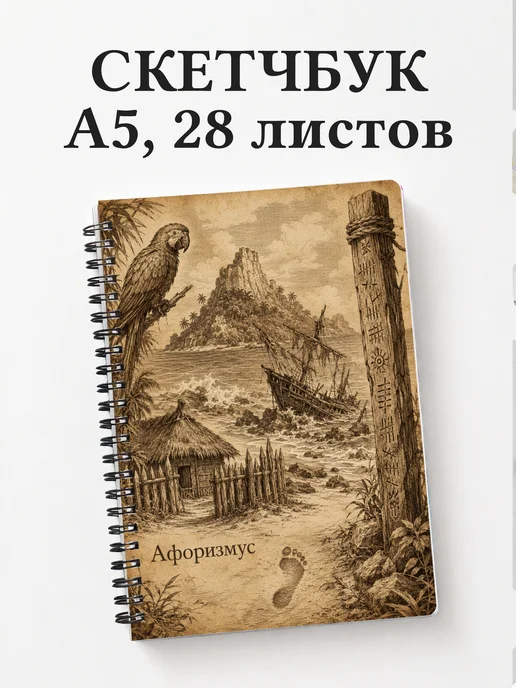 Скетчбук Робинзон Крузо
